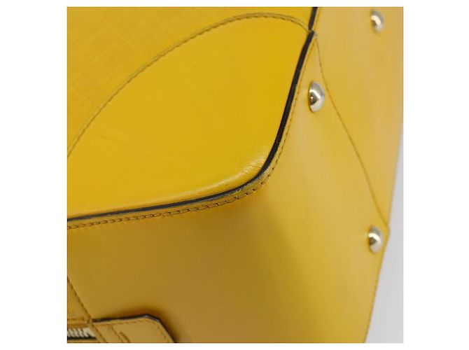 Borsa a mano in pelle Diamante GUCCI Gialla Argento 354332 Auth bs29447 Giallo - vista 9