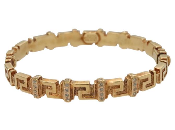 Bracciale in metallo dorato Gianni Versace Auth 142070 - vista 2