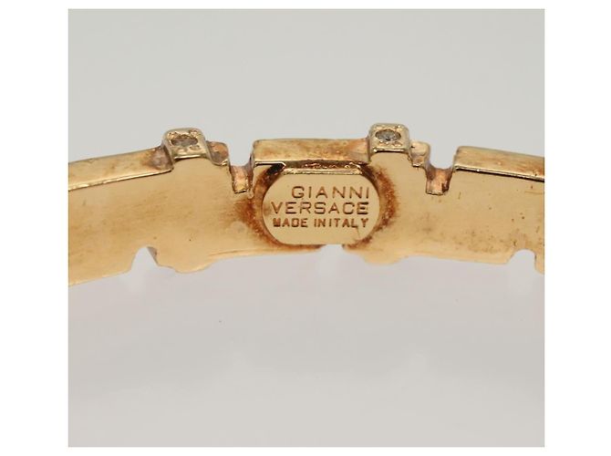 Bracciale in metallo dorato Gianni Versace Auth 142070 - vista 6