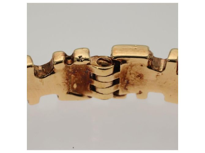 Bracciale in metallo dorato Gianni Versace Auth 142070 - vista 7