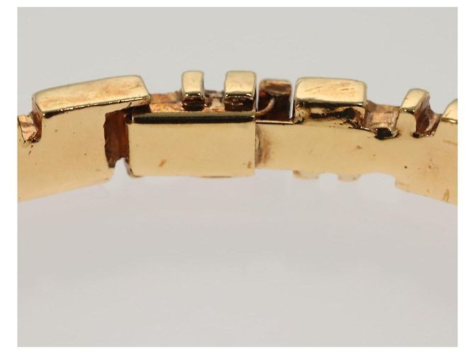 Bracciale in metallo dorato Gianni Versace Auth 142070 - vista 8