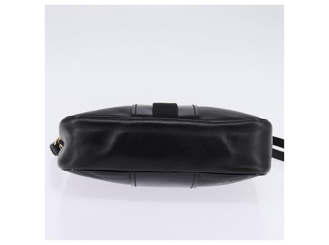 Borsa a Spalla Vala in Pelle Nera e Oro di Salvatore Ferragamo Auth bs29448 Nero D'oro - vista 5