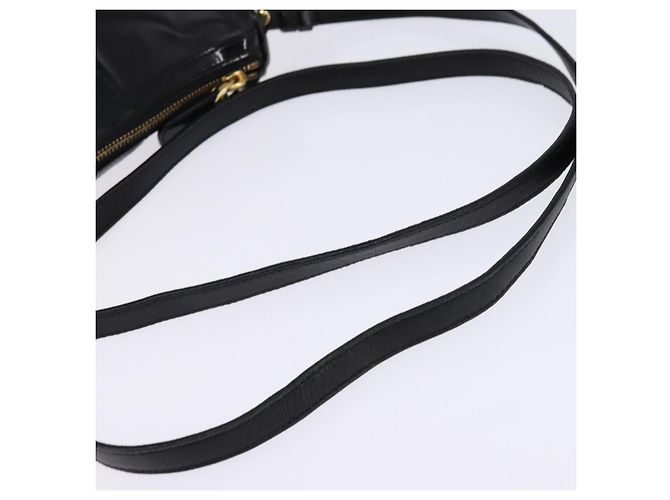 Borsa a Spalla Vala in Pelle Nera e Oro di Salvatore Ferragamo Auth bs29448 Nero D'oro - vista 7