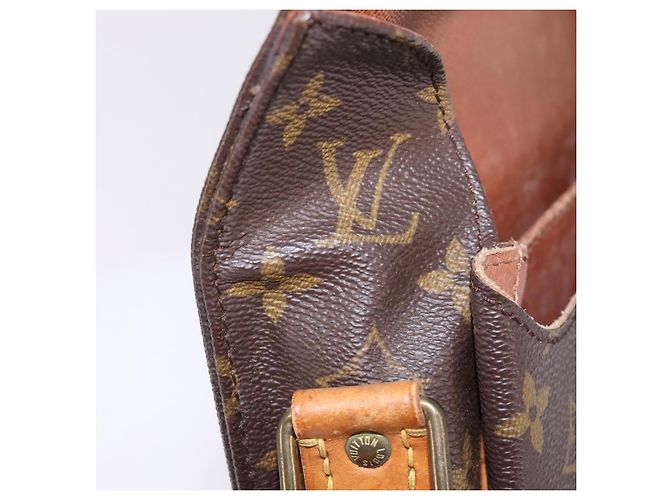 LOUIS VUITTON Borsa a Spalla Monogram Cartouchiere GM M51252 LV Auth BA6070 Monogramma - vista 10