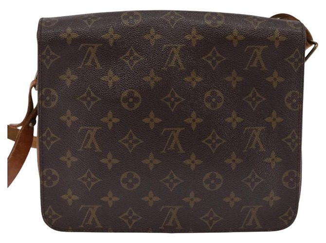 LOUIS VUITTON Borsa a Spalla Monogram Cartouchiere GM M51252 LV Auth BA6070 Monogramma - vista 2