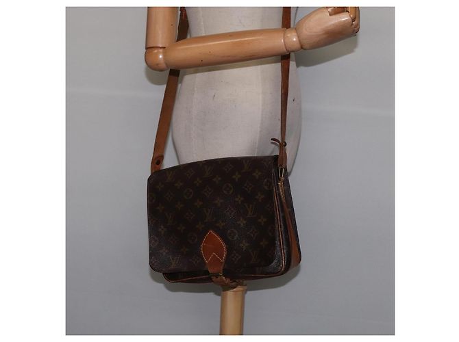 LOUIS VUITTON Borsa a Spalla Monogram Cartouchiere GM M51252 LV Auth BA6070 Monogramma - vista 24
