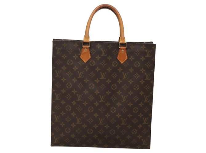 LOUIS VUITTON Borsa Sac Plat Monogram M51140 LV Auth 141088 Monogramma - vista 13