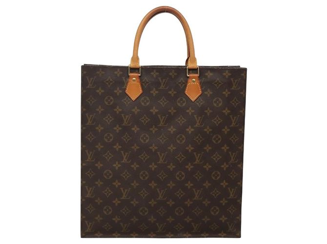 LOUIS VUITTON Borsa Sac Plat Monogram M51140 LV Auth 141088 Monogramma - vista 2