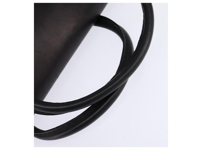 Bolso de mano de lona GG Gucci Negro Dorado Auth SW1542 - vista 7