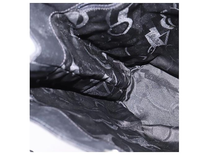 Borsa a Spalla Vala Chain in Tela Nera e Argento di Salvatore Ferragamo Auth BA5606 Nero - vista 18