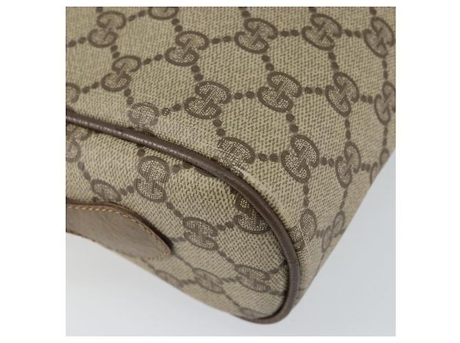 Sac à bandoulière GUCCI GG Supreme Web Sherry Line PVC Beige 119 02 088 Auth BA6080 Doré - vue 16