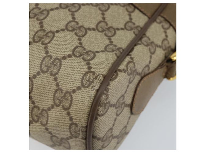 Sac à bandoulière GUCCI GG Supreme Web Sherry Line PVC Beige 119 02 088 Auth BA6080 Doré - vue 9