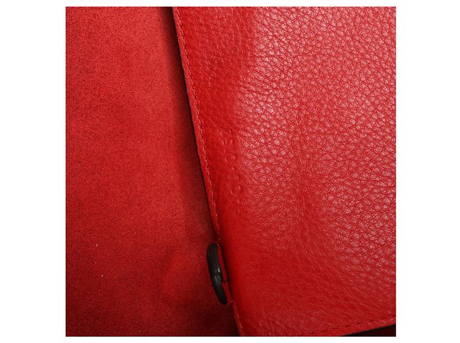 Céline Celine Cabas Phantom Large Leather Shoulder Bag in Red - view 16