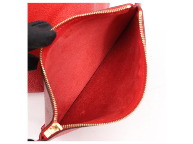 Céline Celine Cabas Phantom Large Leather Shoulder Bag in Red - view 19