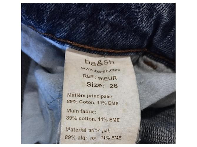 Ba&sh Jeans Rieur Basic Stretch Usato W26 TM Blu - vista 13
