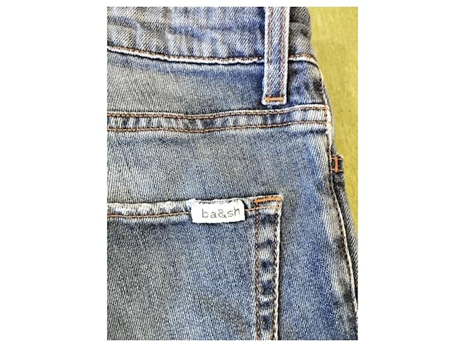 Ba&sh Jeans Rieur Basic Stretch Usato W26 TM Blu - vista 7