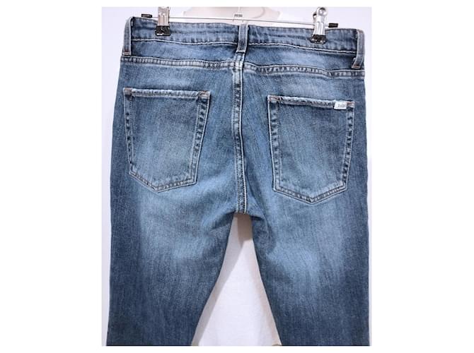 Ba&sh Jeans Rieur Basic Stretch Usato W26 TM Blu - vista 8