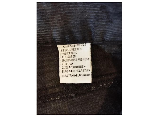 Ba&sh Low Iron Samtjeans TS Schwarz - Ansicht 8