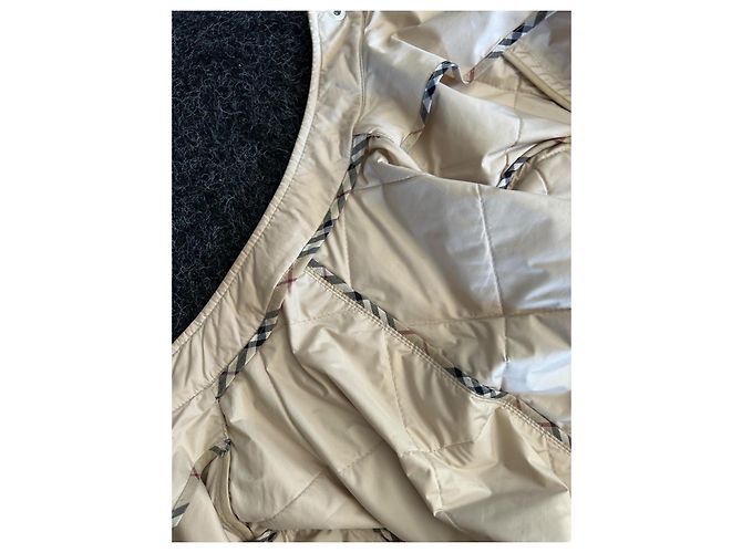 Burberry Steppjacke beige mit Check Paspel - Ansicht 11