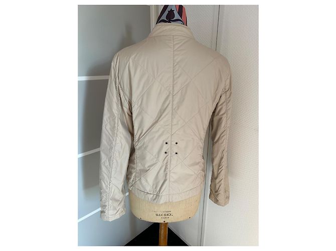 Burberry Steppjacke beige mit Check Paspel - Ansicht 3