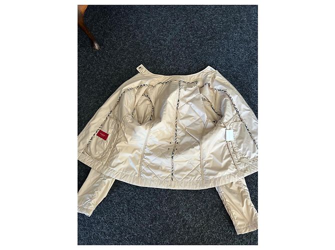 Burberry Steppjacke beige mit Check Paspel - Ansicht 7