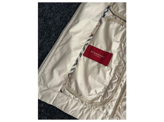 Burberry Steppjacke beige mit Check Paspel - Ansicht 8