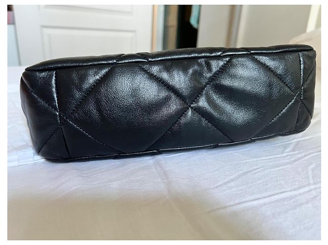 Borsa Chanel 19 Large in agnello nero - vista 10
