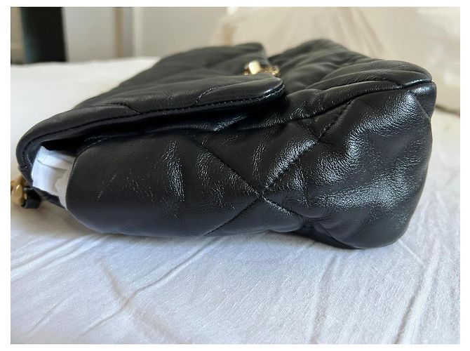 Borsa Chanel 19 Large in agnello nero - vista 9