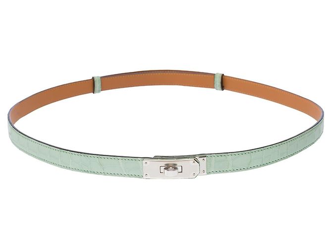 Hermès HERMES Kelly Accessoire aus exotischem Leder Grün - 102920 - Ansicht 3