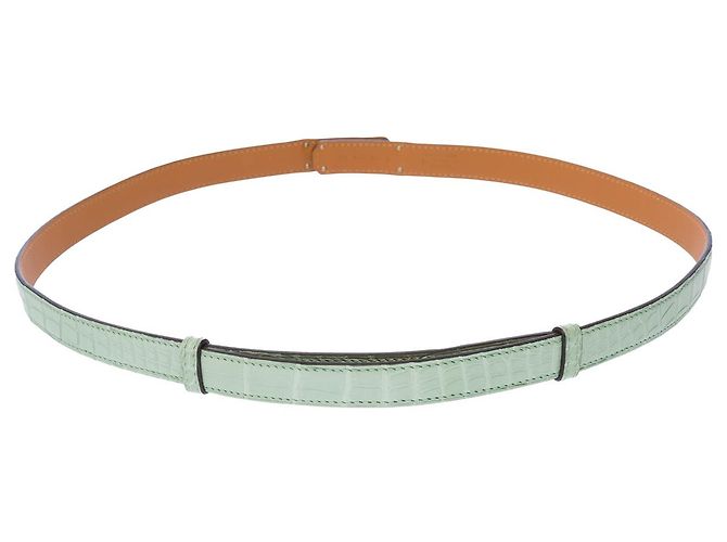 Hermès HERMES Kelly Accessoire aus exotischem Leder Grün - 102920 - Ansicht 4