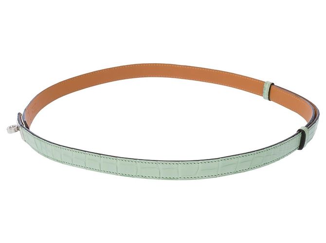 Hermès HERMES Kelly Accessoire aus exotischem Leder Grün - 102920 - Ansicht 5