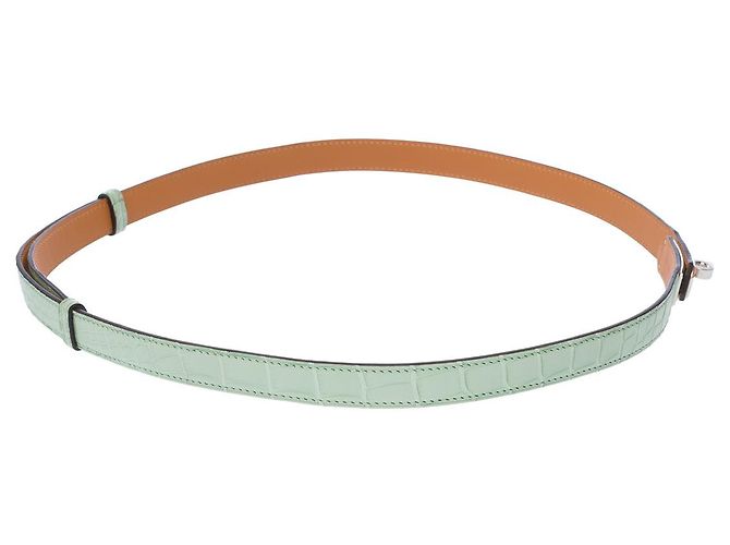 Hermès HERMES Kelly Accessoire aus exotischem Leder Grün - 102920 - Ansicht 6