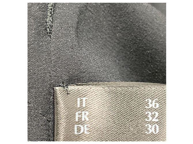 Vestido de noite em crepe de lã e malha preta La Perla - vista 6