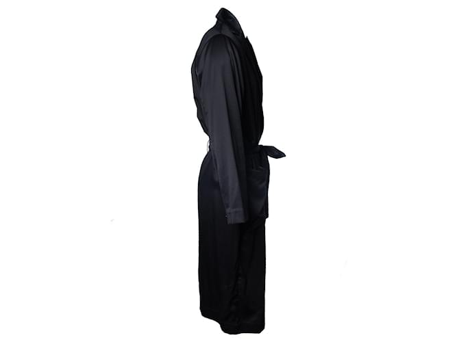 Autre Marque CDLP, Bata larga de seda negra Negro - vista 3