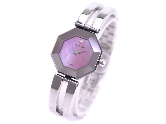 Autre Marque CENTURY Time Gem Edelstahl Quarz Silber - Ansicht 2