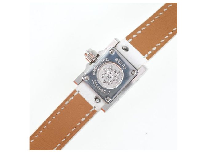 Orologio in acciaio inossidabile Hermès Medor Rock Bianco - vista 8