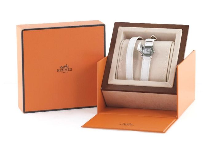 Orologio in acciaio inossidabile Hermès Medor Rock Bianco - vista 9