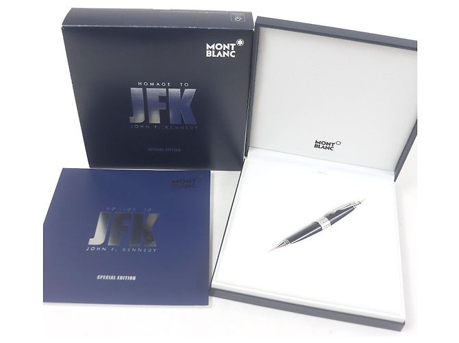 Montblanc John F. Kennedy Sonderedition Silber Kugelschreiber Marineblau - Ansicht 2
