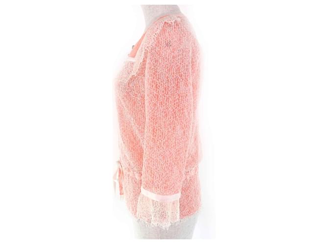 Cardigan de algodón COCO Mark de Chanel Rosa - vista 2