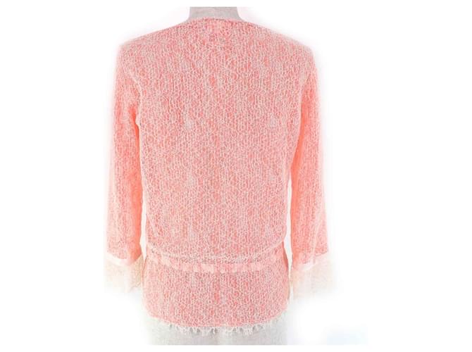 Cardigan de algodón COCO Mark de Chanel Rosa - vista 3