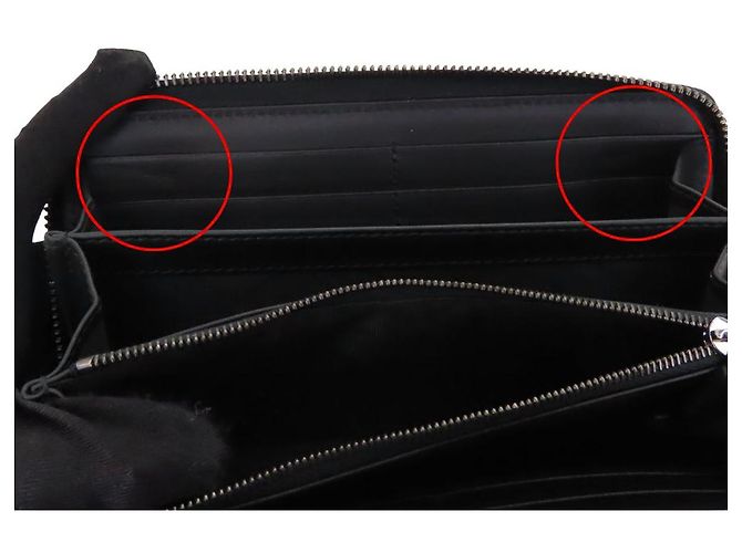 Cartera larga de lona GG con emblema GG de Gucci Negro - vista 13