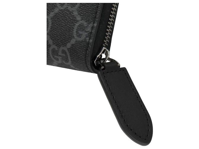 Cartera larga de lona GG con emblema GG de Gucci Negro - vista 15
