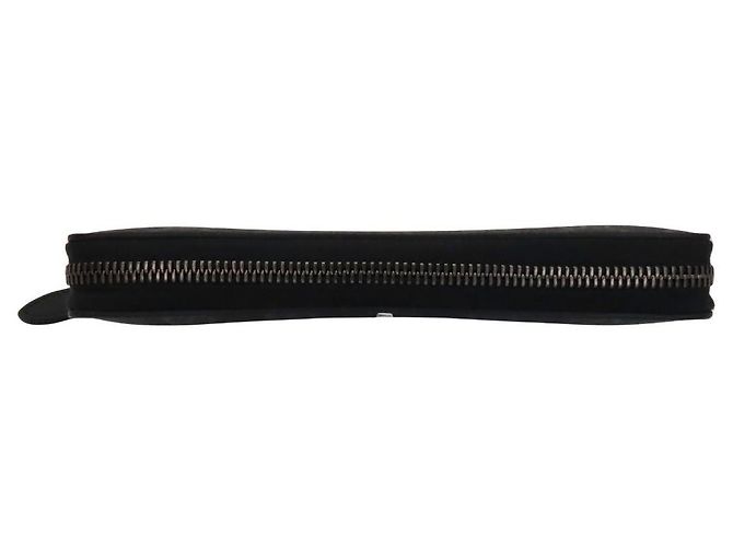 Cartera larga de lona GG con emblema GG de Gucci Negro - vista 3