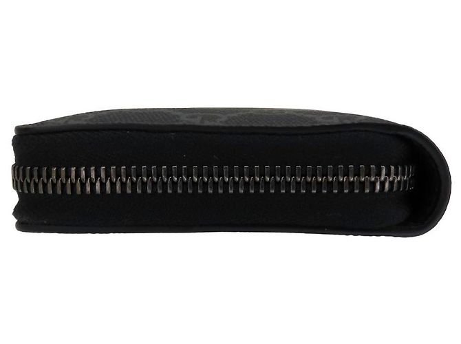 Cartera larga de lona GG con emblema GG de Gucci Negro - vista 5