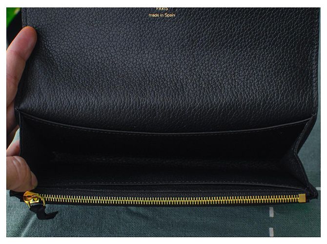 Portafoglio Louis Vuitton Emilie Monogram Giant Nero e Beige Monogramma - vista 8