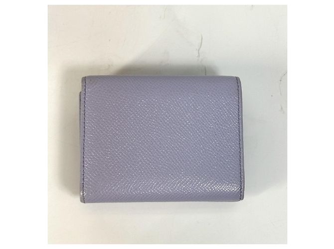 Bulgari Bvlgari lila Leder Dreifach-Brieftasche - Ansicht 2