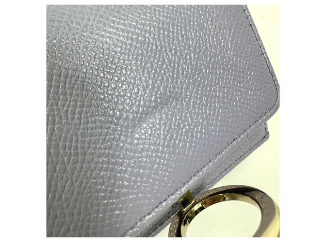 Bulgari Bvlgari lila Leder Dreifach-Brieftasche - Ansicht 8
