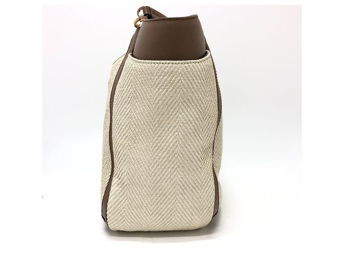 Sac à main Gancini de Salvatore Ferragamo Beige - vue 3