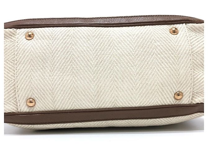 Sac à main Gancini de Salvatore Ferragamo Beige - vue 5