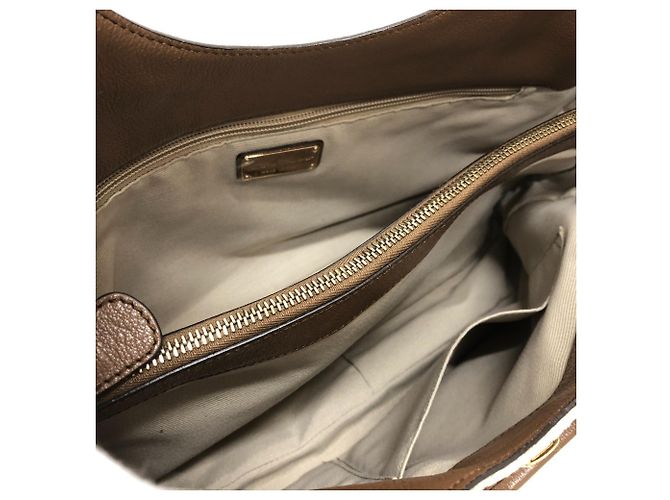 Sac à main Gancini de Salvatore Ferragamo Beige - vue 9
